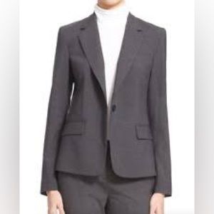 Theory Stretch Wool Gabe Blazer Charcoal Size 4